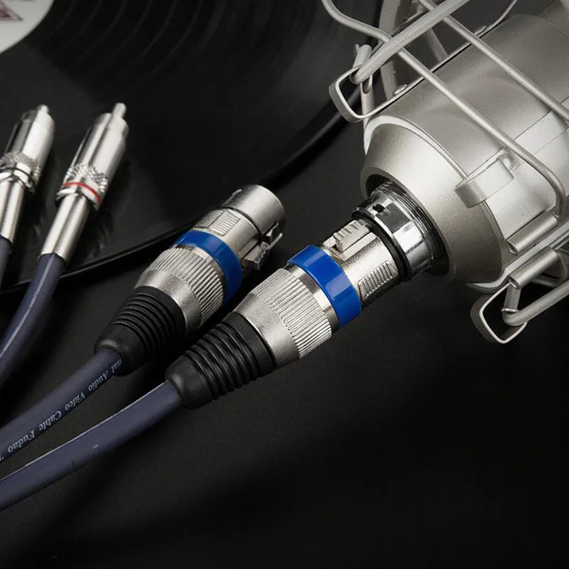 Аудио кабель двойной XLR мать к RCA Усилитель мощности линии mixer JSJ 205 Прямая