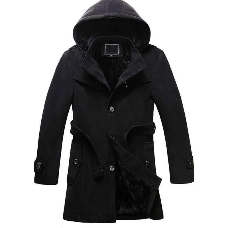 NEW Thick Longer Plus Size Coats Men Jacket Winter Overcoat Trench Male Warm Parka 2XL | Мужская одежда