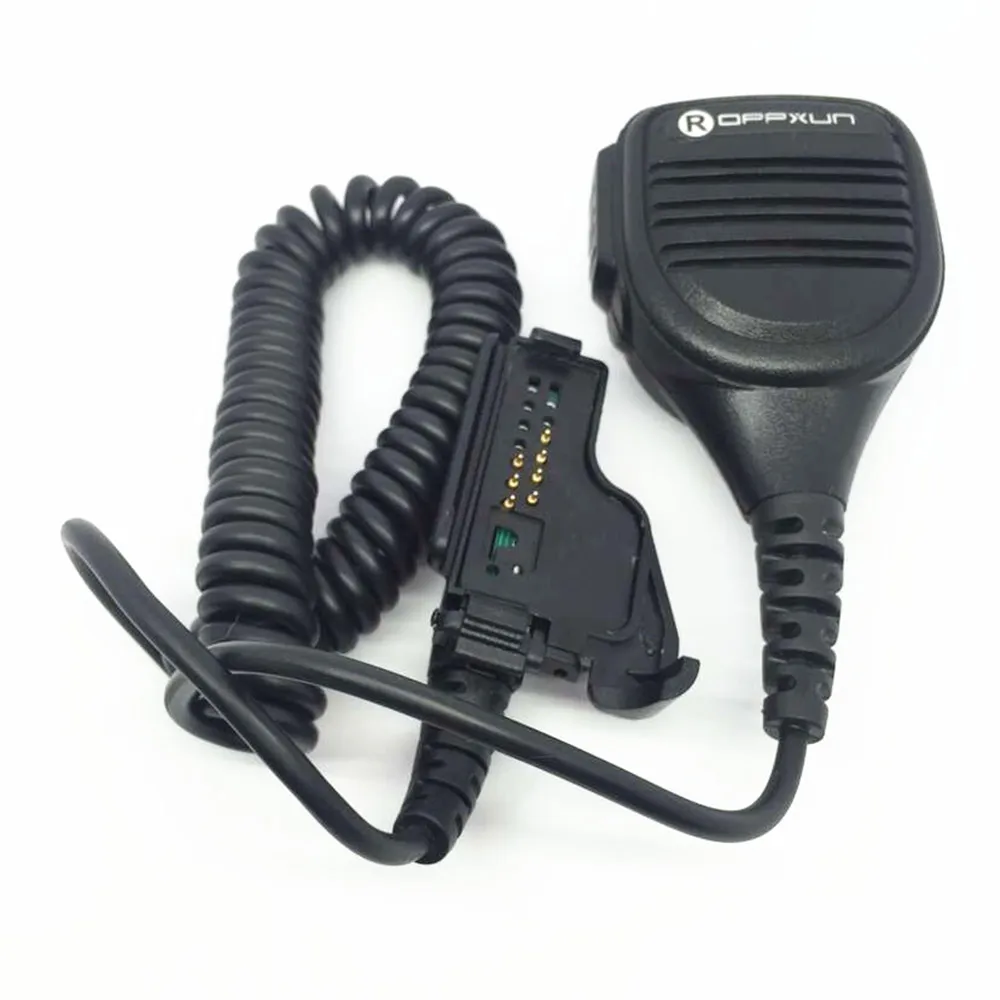 black Oppxun качество ручной Динамик MIC плечо микрофон для Motorola CB Радио ht1000 ht2000 gp9000 MTS2000 микрофон - Цвет: black