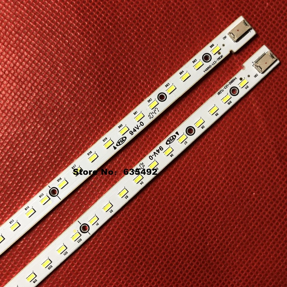 2 Pieces/lot LED Backlight strip E187565 V400H2-LF2-TLEM1 TLEM2 V400H2-LE2-TREM1 TREM2 66LED 453MM for 40EL100C V400HJ2-LE2 | Электроника