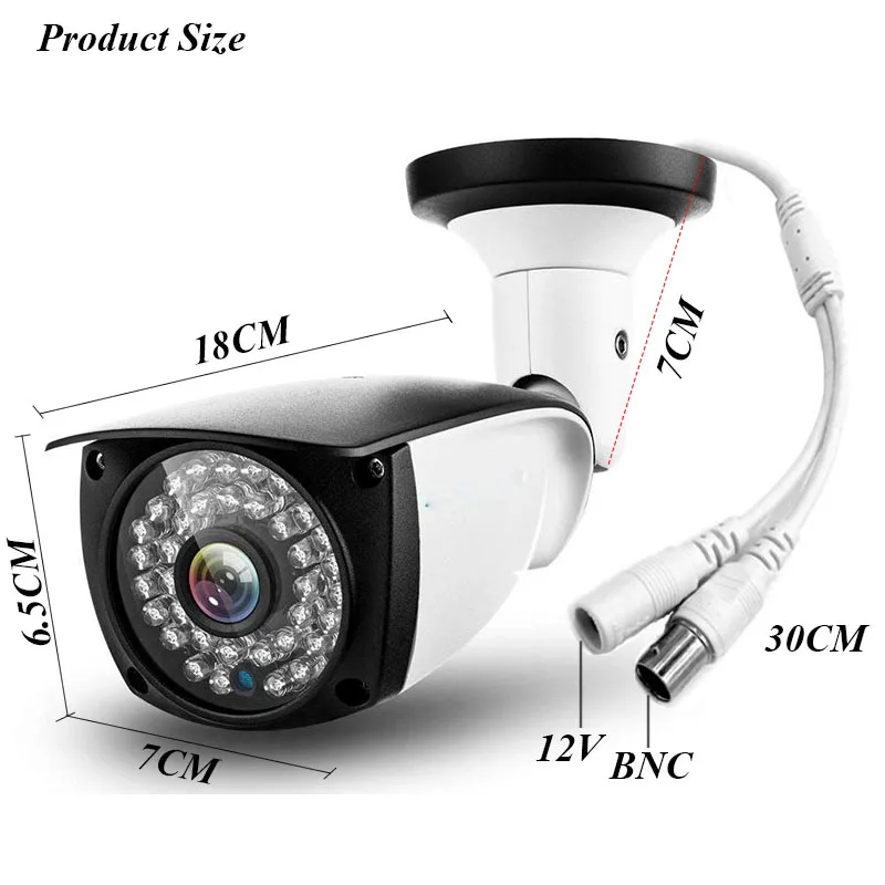 Камера видеонаблюдения HD 4 МП наружная Водонепроницаемая инфракрасная