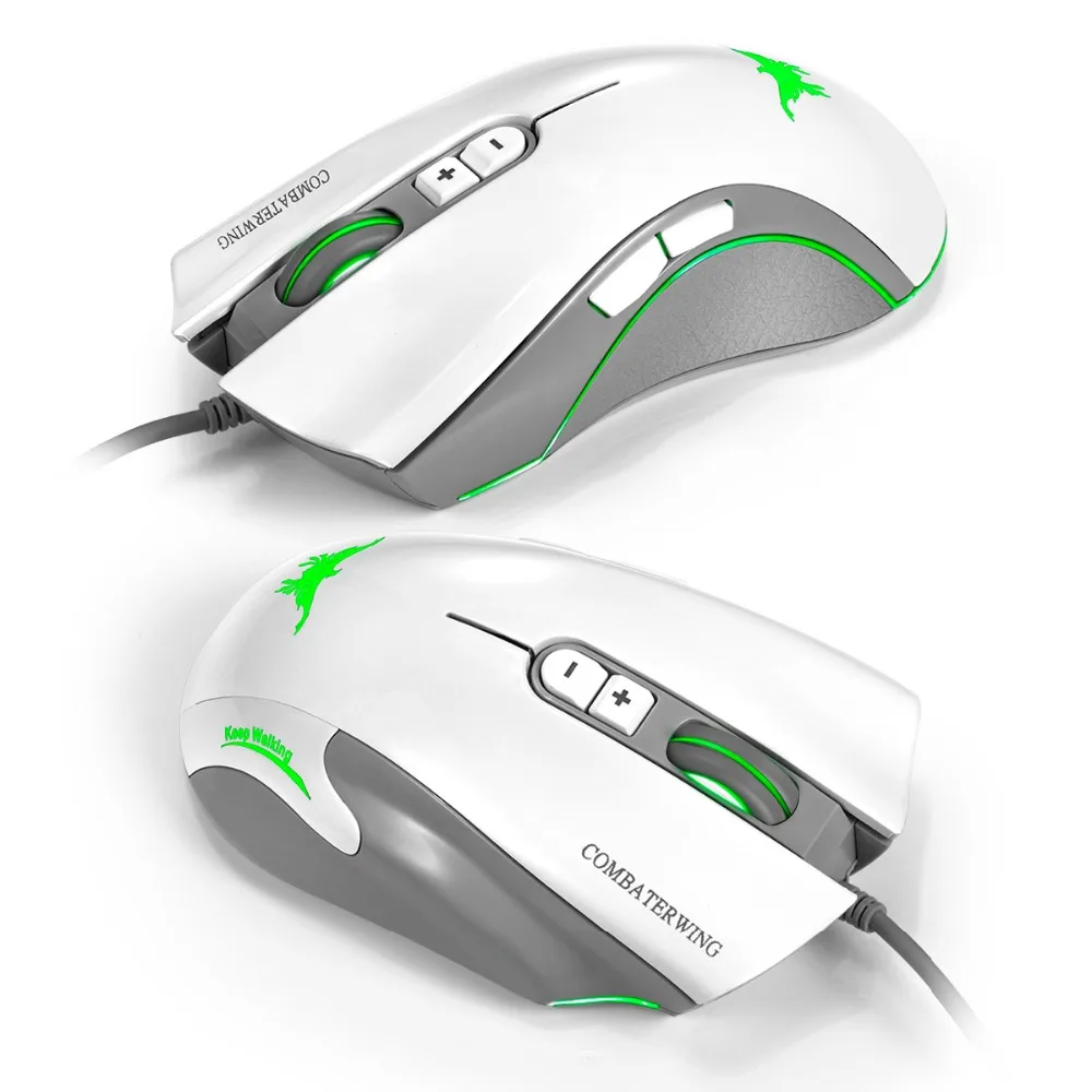 GOOYIYO - Professional Gaming Mouse Adjustable 4800 DPI Wired Mice 7 Button 6 LED Color Ergonomics PC Computer Gamer | Компьютеры и