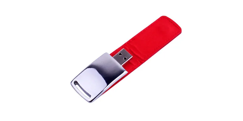 JASTER высокоскоростная USB флэш-память металлическая кожа Keychainusb2.0 4 ГБ 8 ГБ 16 ГБ 32 ГБ 64 ГБ креативная кожаная карта памяти