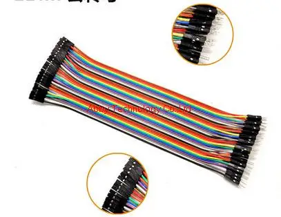 400 шт. = 1P * 40x10 Новый 20 см 2 54 мм 1pin 1p Перемычка Мама папа кабель Dupont|2.54mm female dupont|4 wire