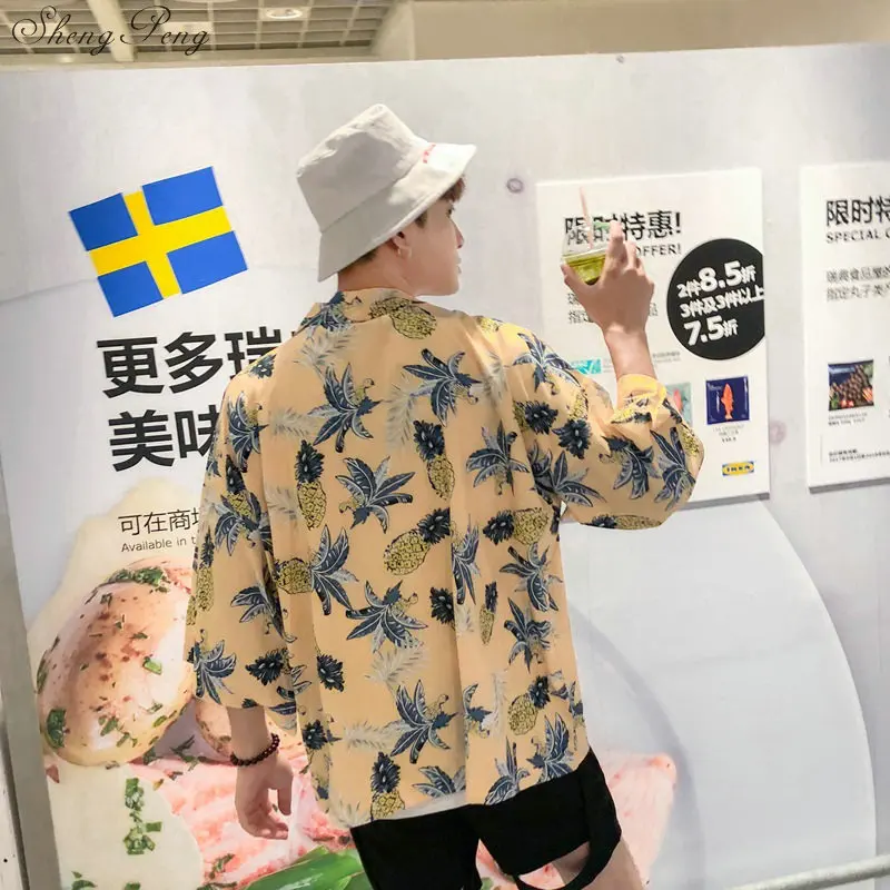 Кимоно кардиган для мужчин традиционные японские кимоно yukata мужская рубашка