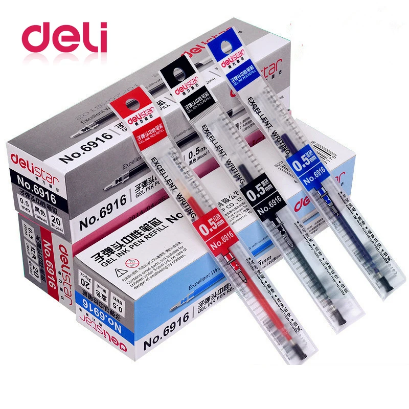 Deli 1 шт. чернила для гелевой ручки заправка 0 5 мм пресс форма 3 цвета весенние