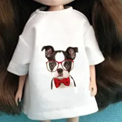 B Style 1 шт. кукла 1/6 футболка для blyth повседневная одежда рубашки для Licca Azone kurhn женская футболка Аксессуары Одежда для «пуллип» для Барби - Цвет: B Style