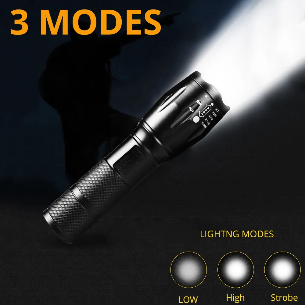 Светодиодный usb Фонарик светодиодный налобный фонарь L2/T6 тактический с