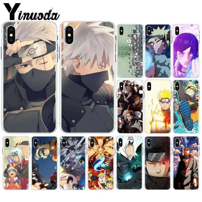 Yinuoda Hokage Naruto Kakashi Japanese anime Colorful Cute Phone Accessories Case for iPhone 8 7 6 6S Plus X XS MAX 5 5S SE XR | Мобильные