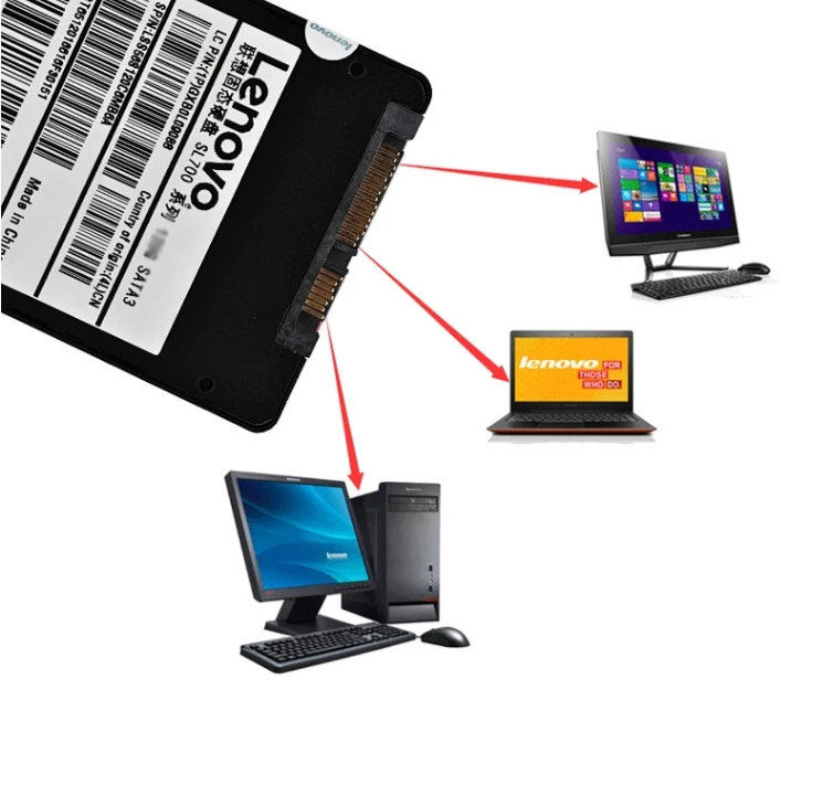 Оригинальный Lenovo SSD SL700 Внутренний твердотельный диск 120 ГБ 240 Flash Shark жесткий SATA3(6