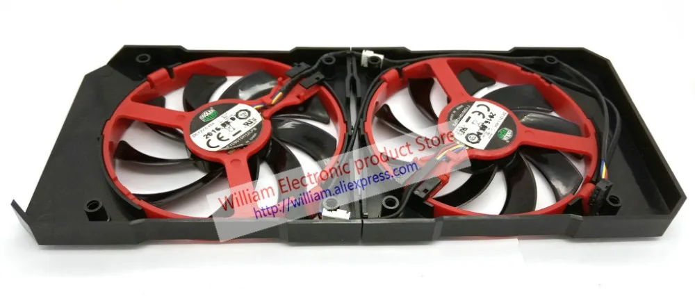 Оригинальный Корпус для видеокарты XFX R9 380 380X 370 370X RX460 560 охлаждающий вентилятор |