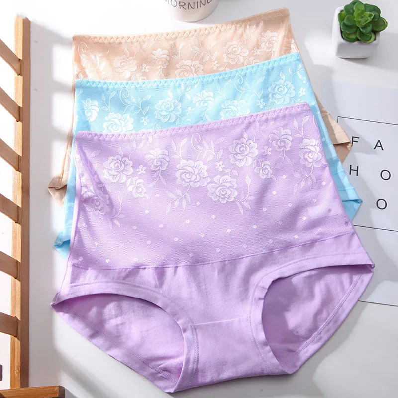 

ZJX 3Pcs/lot Control Panties Seamless Women High Waist Slimming Briefs Shaperwear Underwear Lady Body Sexy Girls Underpants