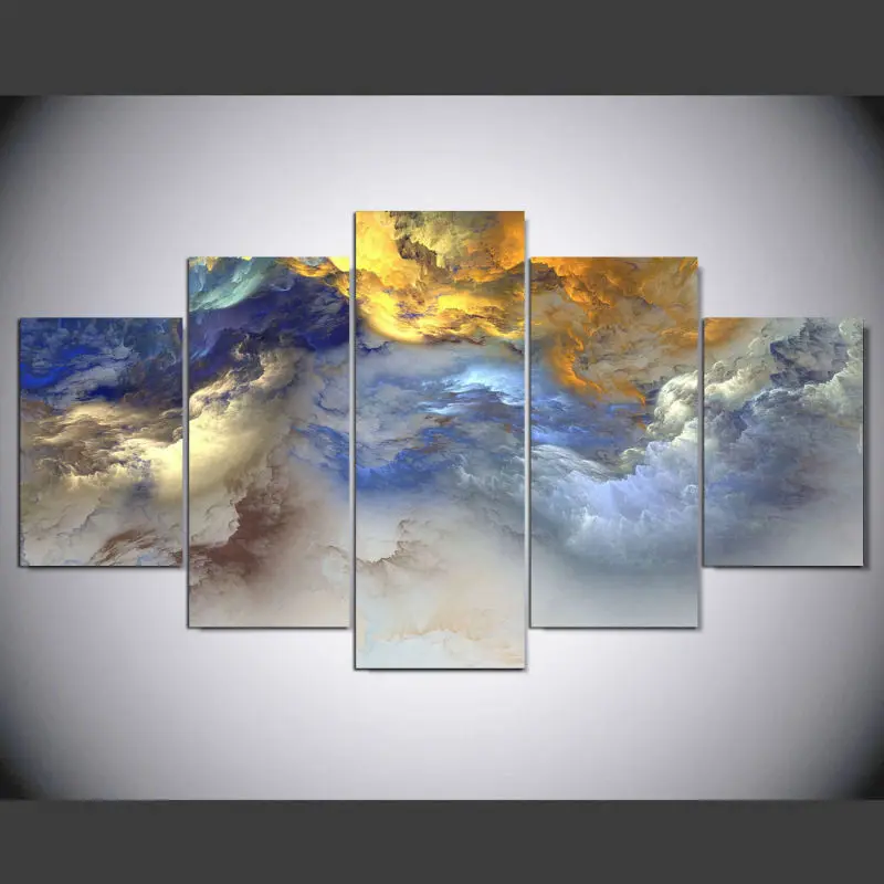 5 панелей современные картины на холсте абстрактные цвета рисование группы