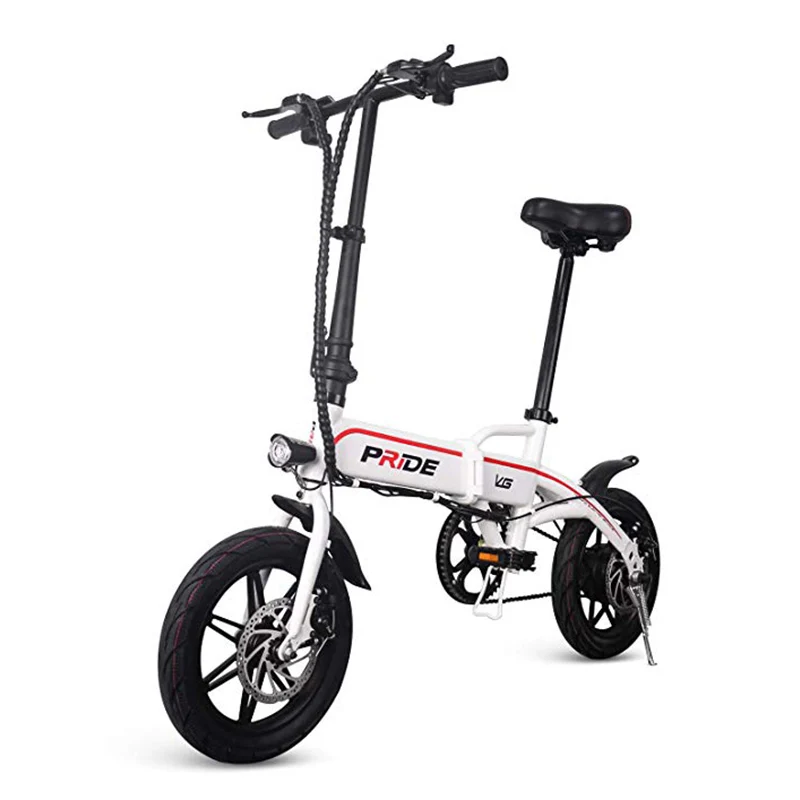 14inch Aluminum Folding Electric Bike 36v10a Lithium Battery 350w Powerful Motor Bicycle Scooter E City Road Ebike | Спорт и