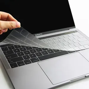 Чехол с клавиатурой WIWU для ноутбука MacBook Pro 16 2019, прозрачный, без букв, водонепроницаемый чехол для клавиатуры MacBook