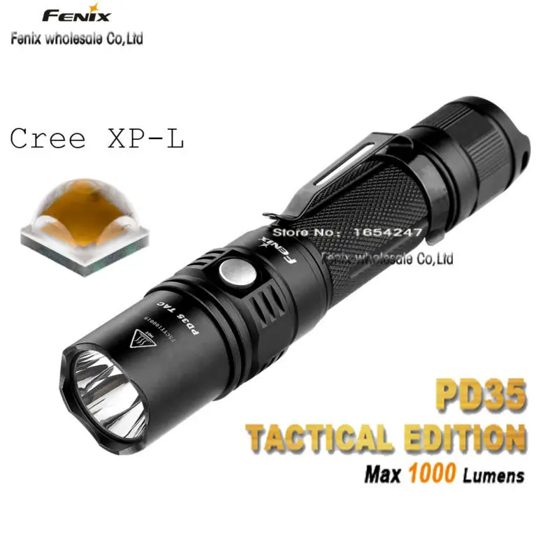 Fenix PD35 TAC 1000 люмен PD35TAC Cree XP L светодиодный фонарь Тактический + уличный|pd35 tac|fenix pd35