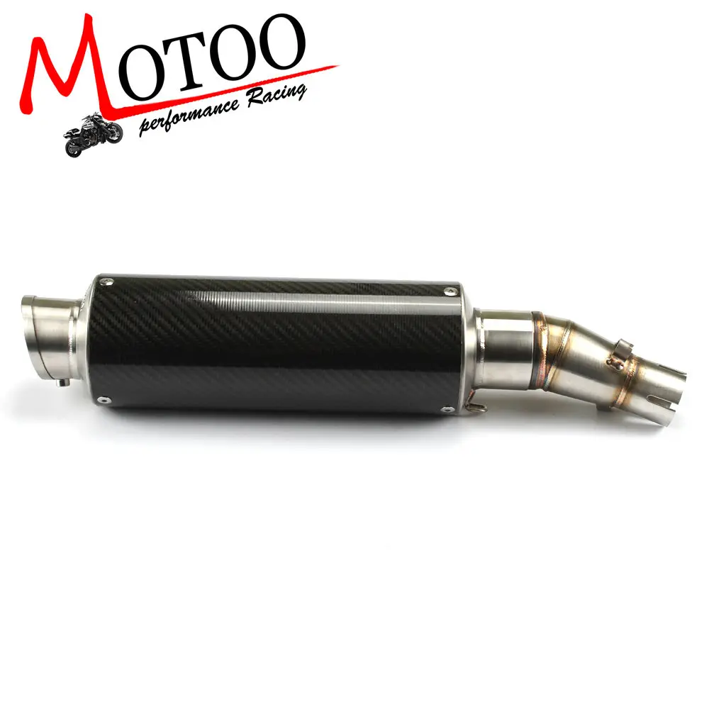 Motoo E MARK мотоциклетная средняя труба + выхлопная для Kawasaki Z250 2008 2017 Ninja 300 2013 250R 08 17