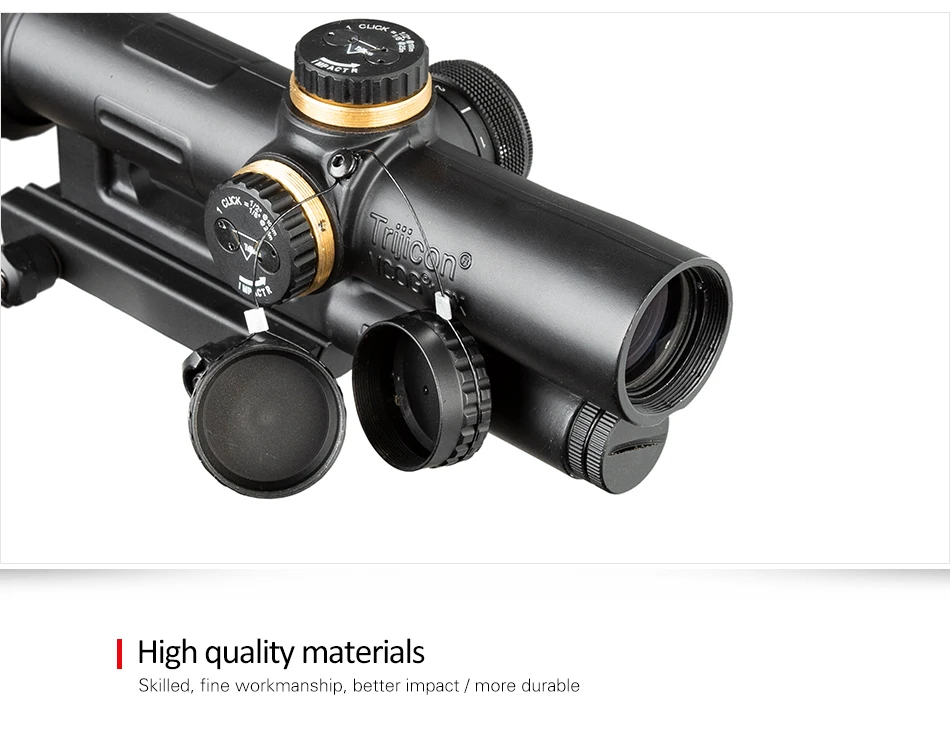 ACOG 1-6X24 крест концентрическая винтовка тактический прицел для винтовки для охоты оптическая боковая иллюминация R& G винтовка снайперская область