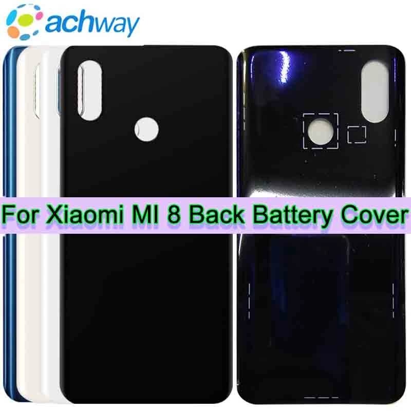 Xiaomi mi 8 Задняя крышка батареи задняя дверь Корпус чехол стеклянная панель mi 8 SE mi 8 Lite замена 6,2" xiaomi mi 8 крышка батареи