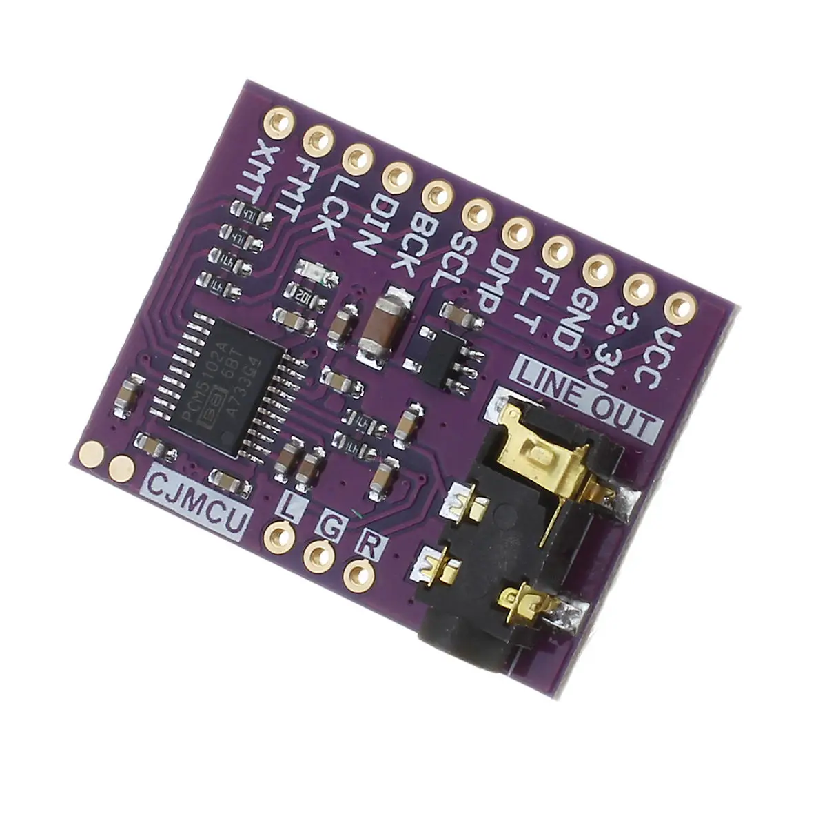 

CLAITE 1pcs PCM5102A DAC Module Stereo Digital To Analog Converter PLL Voice Module NEW