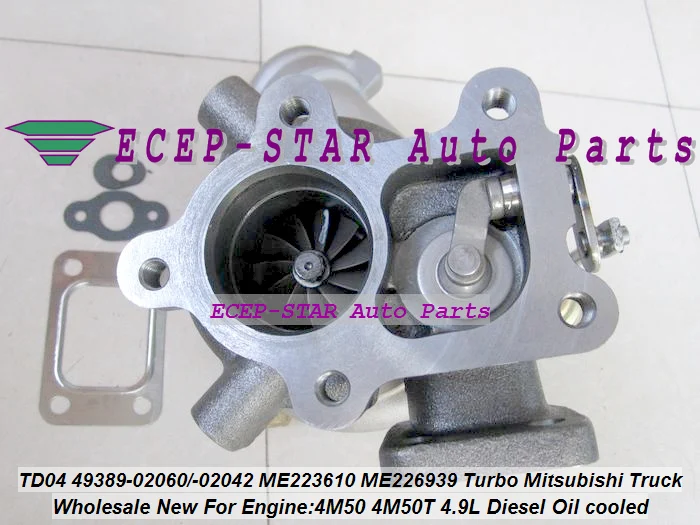 Турбо TD04 49389 02060 02042 ME223610 ME226939 Турбокомпрессор Для Mitsubishi Truck 4M50T 4M50