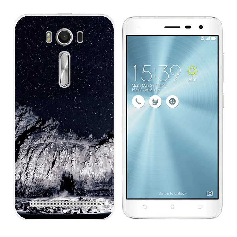 Phone Case for Asus ZenFone 2 Laser ZE500KL Silicon Back Cover 5.0 inch Snowflake Printing |