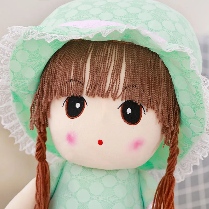 70/95 см Большой размер Kawaii плюшевое платье куклы для девочек мягкая милая кукла
