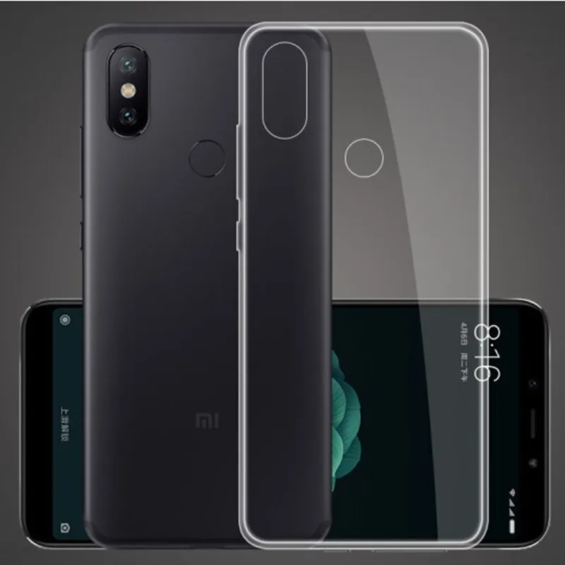 Прозрачный Кристальный чехол для Xiaomi Redmi 6A Note 6 5 Plus 5A 4 4X 4A 3S Pro Mi A1 A2 Lite 8 SE Pocophone F1 Black