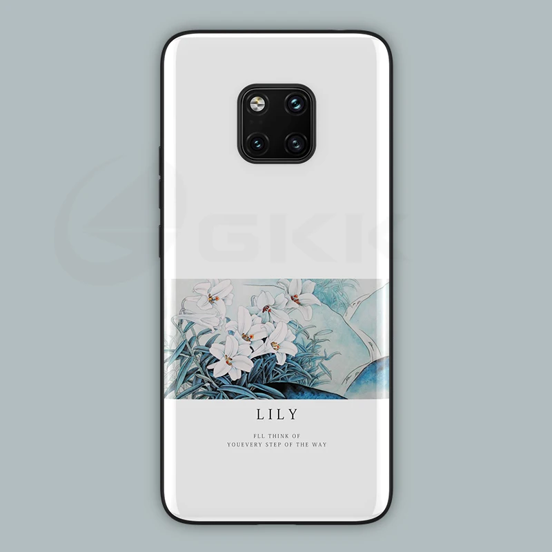 Чехол с GKK узором для huawei mate 20 30 pro, чехол из закаленного стекла с мягкими краями, TPU, силиконовый чехол для huawei mate 20 P30 pro, чехол