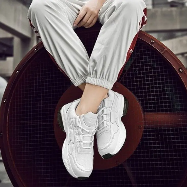 Сезон осень; высокие мужские кроссовки на толстой подошве; Цвет белый; Tenis Masculino; повседневная обувь в стиле хип-хоп; Уличная обувь; zapatos hombre
