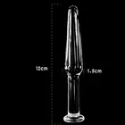 Стеклянная Анальная пробка секс-игрушки для взрослых 12 см секс-игрушки Хрустальная Анальная пробка фаллоимитатор Женская Мужская мастурбация товары для ануса для лесбиянок