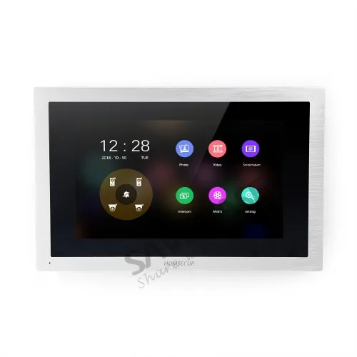 HOMSECUR 10 &quotпроводной AHD видео домофон система отпечатков пальцев доступа для