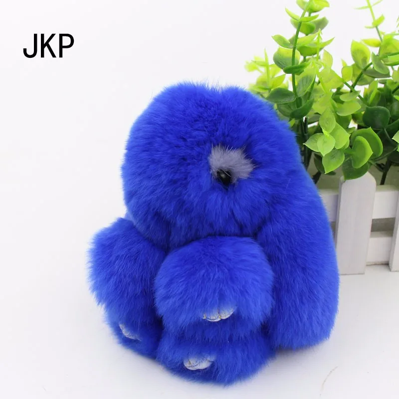 Мех кролика брелок Мода pom брелок для ключей мех кролика кукла для ключей, игрушка кролик брелок 13 см Подвеска сумка автомобиль Шарм - Цвет: J