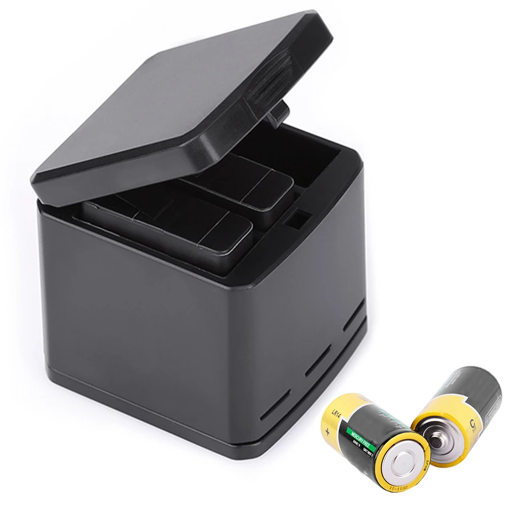 Multi Action Camera 3 Batteries In 1 Storage Charger Portable For Gopro5 Battery Accessories | Электроника