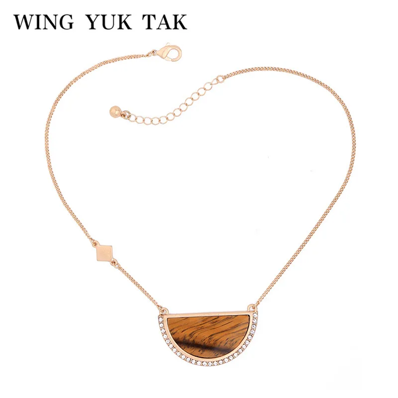 Женское винтажное ожерелье с подвеской в виде полукруга под мрамор|marble necklace|necklaces for womenpendant necklace |