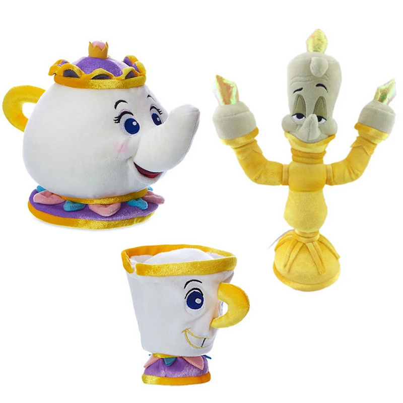2017 фильм красота и чудовище Mrs. Potts плюшевые игрушки чай горшок чашка кукла |