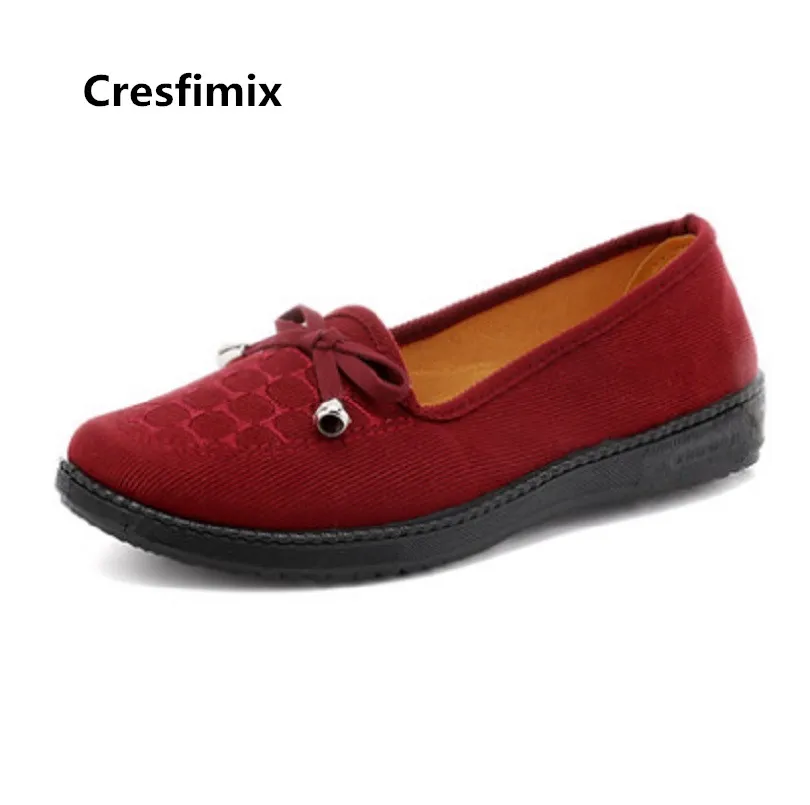 Cresfimix zapatos de mujer Обувь для женщин Мягкие и удобные светильник вес без шнуровки