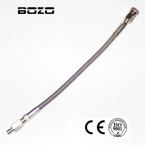 

PCP airsoft airgun Paintball 10"/24'' Inch Stainless Braided Hose Extension female and male end