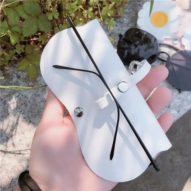 Милый чехол с цветочным узором для солнцезащитных очков из искусственной кожи, чехол для очков, футляр для очков, футляр для очков, чехол для хранения