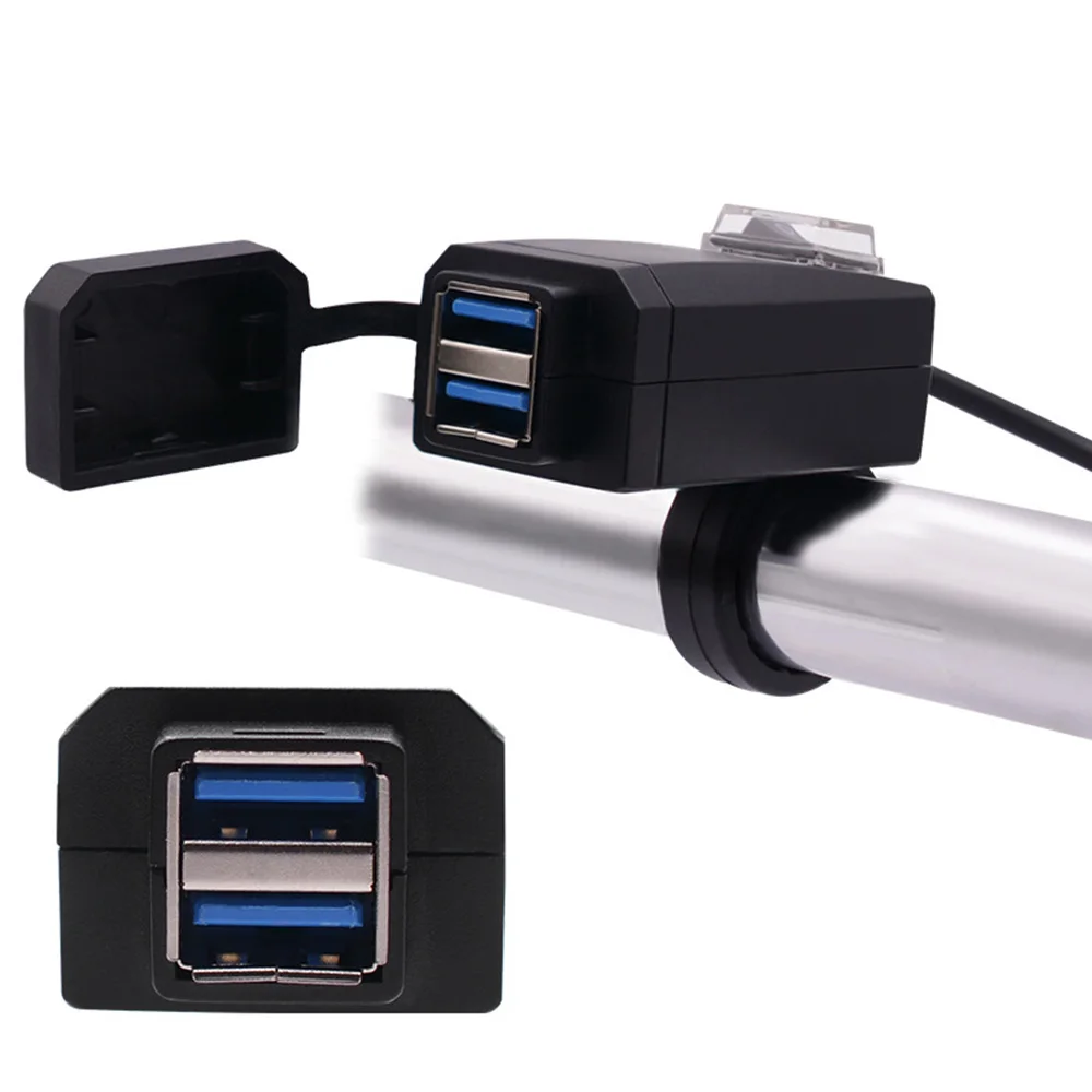 Двойное USB зарядное устройство для мотоцикла выход адаптера питания