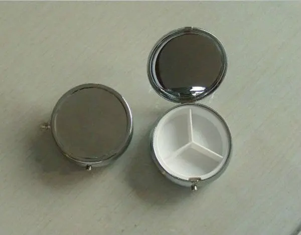 10 шт. таблетки металла Коробки Круглый Медицина Органайзер Сделай Сам меди и