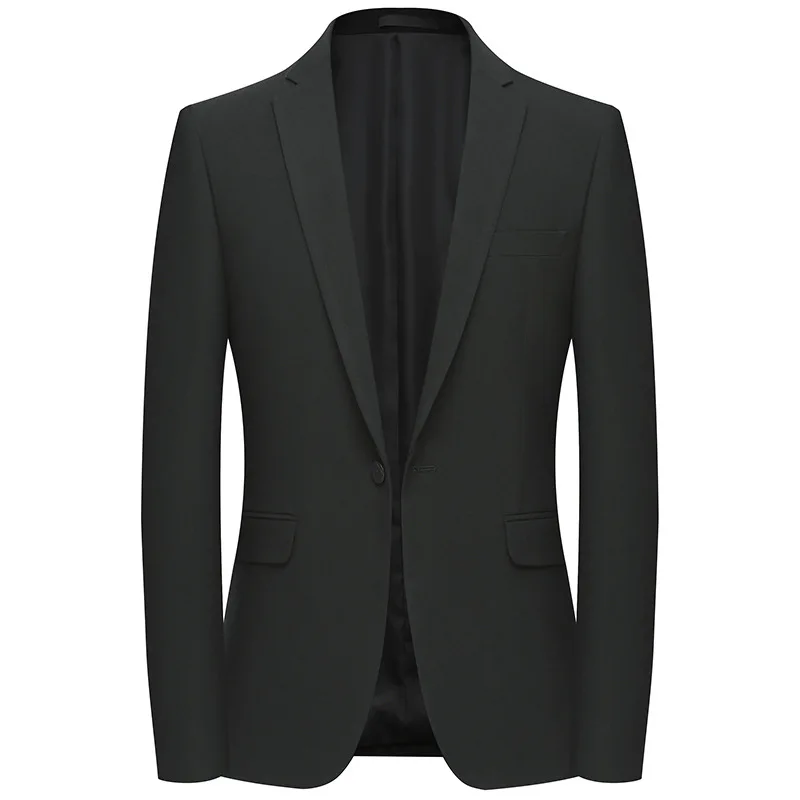 

YUSHU Autumn Casual Men Blazers Black Large Size Mens Blazer Jacket High Quality Formal Coat Men Slim Fit Blazer Masculino