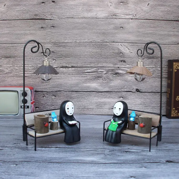 Kaonashi LED nightnightfigure 1 шт. японский без лица Миядзаки Хаяо улитые аниме фигурки