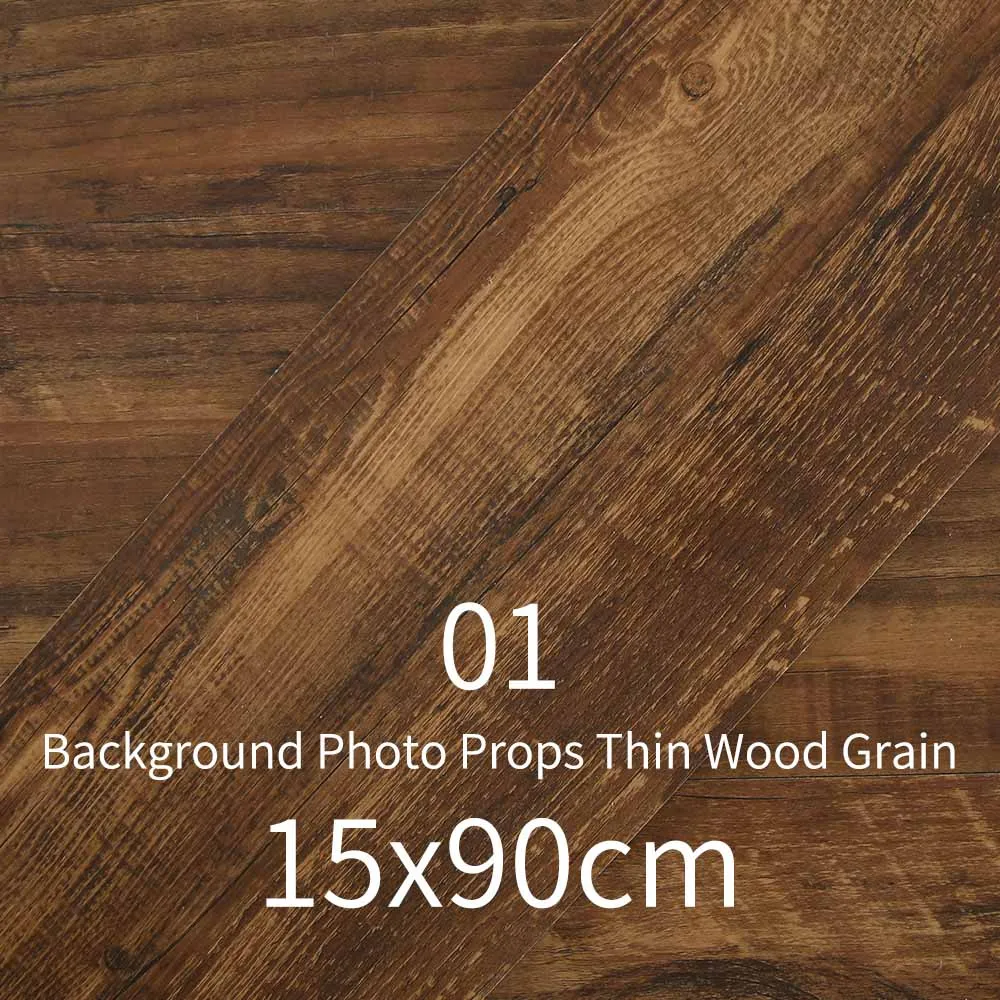 1PCS 01 15x90 см Пластиковый водонепроницаемый деревянный фон для фотосъемки Декорации для еды, вина, посуды - Цвет: 1PCS 01