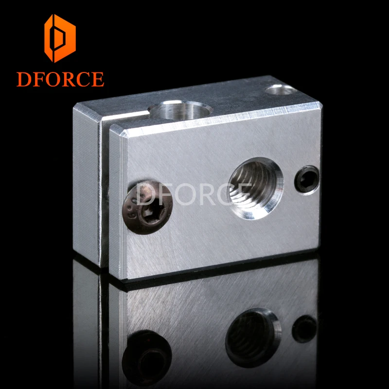 DFORCE Highall metal v6 hotend J head Hotend блок теплоотвода Тепловой разрыв V6 сопло для E3D HOTEND