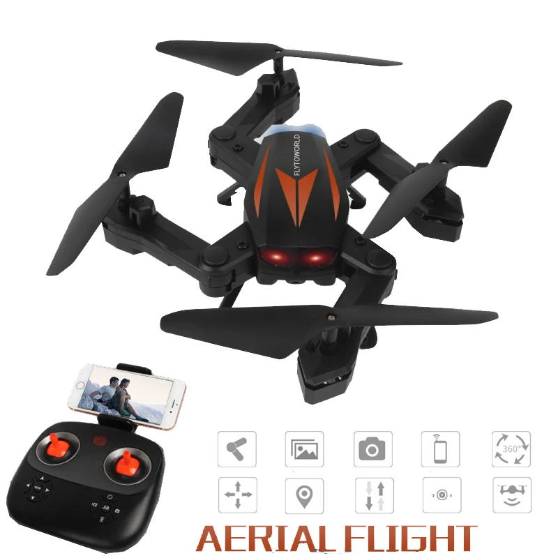 EBOYU(TM) F12W складной Радиоуправляемый квадрокоптер Дрон 2 4 ГГц Wi Fi FPV HD камера с