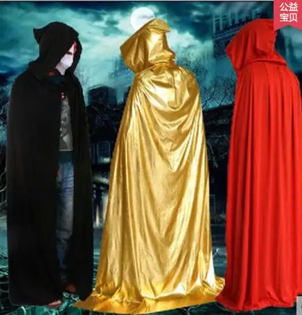 Классический готический плащ с капюшоном Wicca Robe Witch Larp накидка для женщин и мужчин