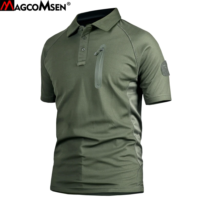 Мужская футболка с короткими рукавами MAGCOMSEN летняя тактическая дышащая