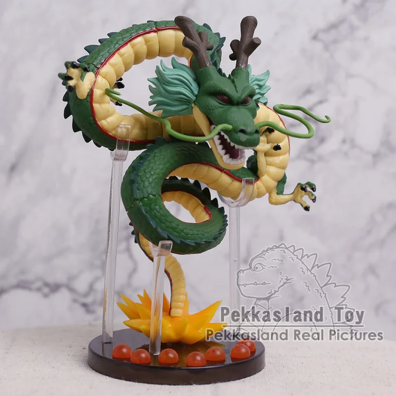 Dragon Ball Z Дракон шернон+ горная подставка+ 7 хрустальных шариков ПВХ Фигурки Коллекционная модель игрушки