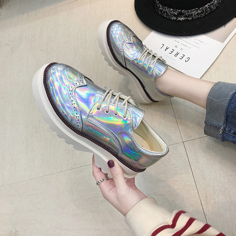 XLLCWC/2019 г. Демисезонные женские туфли-оксфорды повседневные туфли-лодочки туфли с